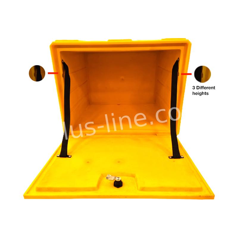 DELIVERY BOX APLUS 90LITER DOUBLE ISOLATED YELLOW